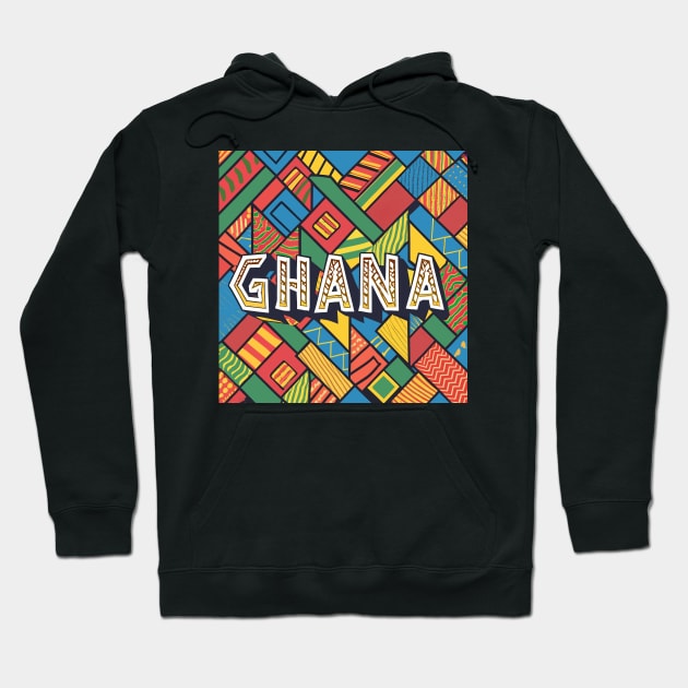 Ghana Afrocentric Hoodie by Graceful Designs